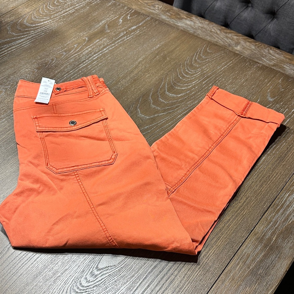 White House Black Market Women’s Chinos in Vibrant Orange